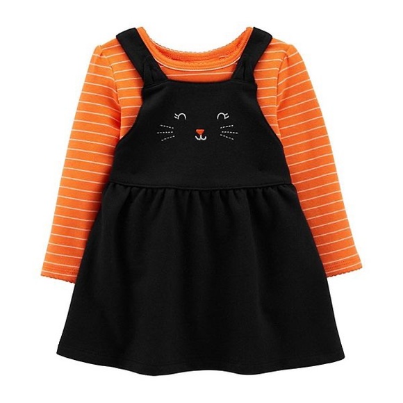 Carter’s 2 piece cat dress and onesie 6M - Picture 1 of 5
